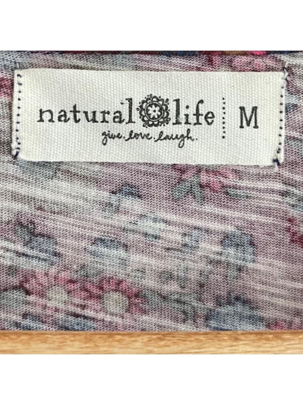 Natural Life Womens Maxi Shirt Dress Size M Floral Boho Cottagecore Button Front - Picture 4 of 10